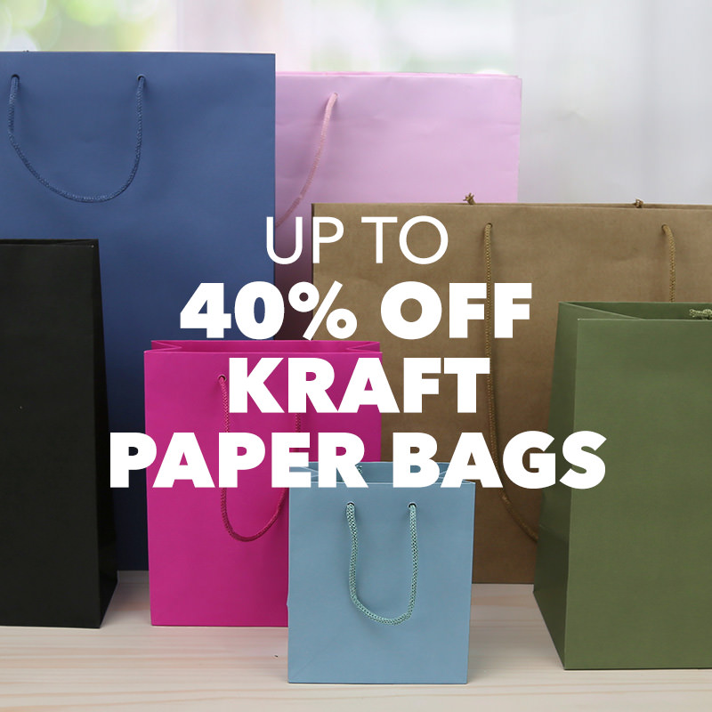 Up to 40% OFF Kraft Paper Carrier Bags