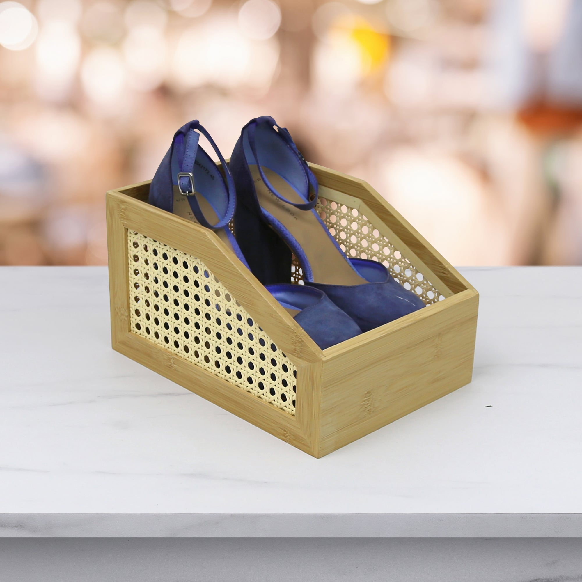 Bamboo & Rattan Letter Display Tray - 26 x 19 x 15cm