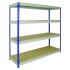 Rivet Racking Grey Heavy Duty Shelving - Extra Shelves - 1830 x 88 x 1220mm