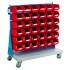 Topstore Single Sided Storage Bin Trolley Kit - 20 x TC5 Red Bins