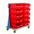 Topstore Single Sided Storage Bin Trolley Kit - 10 x TC6 Red Bins