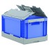 Euro Folding Container - Blue With Lid - 57L