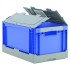 Euro Folding Container - Blue With Lid - 64L