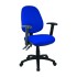 Blue Fabric Office Chair - 460-570mm