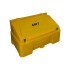 Yellow Grit Bin - Heavy Duty + Lockable With Salt - 400L