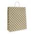 Brown Polka Dot Matt Paper Carrier Bags - 36 x 42.5 + 13cm