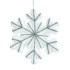 Hanging Snowflake - White/Diamante