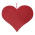 Valentine's Day Hanging Glitter Heart Sign - 36 x 41cm