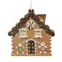 Hanging Gingerbread House - Brown - 19 x 18 x 4cm