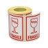 Self Adhesive Packing Labels - Fragile - 102 x 71mm