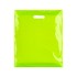 Lime Green Classic Gloss Plastic Carrier Bags - 39 x 45 + 10cm