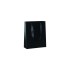 Black Ribbon Handle Matt Paper Carrier Bags - 18 x 22 + 6.5cm
