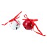 Hanging Assorted Metal Bells - Red/White