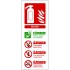 Fire Action Sign - Water Extinguisher - Self Adhesive