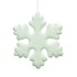 Hanging Foam Snowflake - White