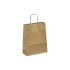 Brown Ribbed Paper Carrier Bags - 22 x 29 + 10cm
