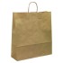 Brown Ribbed Paper Carrier Bags - 44 x 48 + 16cm