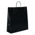 Black Ribbed Paper Carrier Bags - 44 x 48 + 16cm