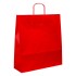 Red Ribbed Paper Carrier Bags - 44 x 48 + 16cm