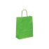 Lime Green Ribbed Paper Carrier Bags - 22 x 29 + 10cm