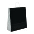Black Dogtooth Paper Carrier Bags - 45 x 49 + 15cm