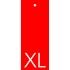 Colour-Coded Size Tags - XL - Red