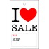 I Love Sale Tickets Bulkpack - Was/Now - 73 x 122cm