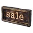 Upcycled Sale Sign - Dark Wood - 25 x 12cm
