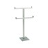 Brushed Nickel Display Stand - T Arm - 2 Tier