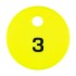 Fitting Room Security Discs - 3 - Yellow
