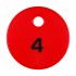 Fitting Room Security Discs - 4 - Red