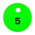 Fitting Room Security Discs - 5 - Green