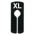 Black Unisex Rail Dividers - XL