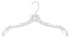 Clear American Style Plastic Clothes Hangers - Dress - 43cm