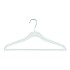 White 500/25 Plastic Clothes Hangers - 41cm