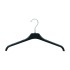 Black Prelude Plastic Clothes Hangers - Flat - 39cm