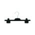 Black Prelude Plastic Clothes Hangers - Peg - 33cm