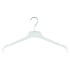 Crystal Clear Plastic Clothes Hangers - Flat - 44cm