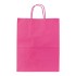 Fuchsia Pink Twisted Handle Matt Paper Carrier Bags - 35 x 44 + 11cm