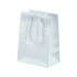 White Laminated Gloss Paper Carrier Bags - 13 x 15 + 7cm