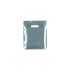 Silver Classic Gloss Plastic Carrier Bags - 25 x 30 + 6cm