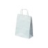 White Matt Kraft Paper Carrier Bags - 24 x 31 + 12cm