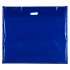 Blue Classic Gloss Plastic Carrier Bags - 70 x 60 + 15cm