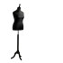Venice Deluxe Black Female Tailors Dummy - Size 16 - Black Stand