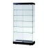 Black Tuscany Glass Display Cabinet - Tall Wide