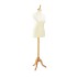 Venice Deluxe Cream Female Tailors Dummy - Size 16 - Wood Stand