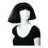 Realistic Female Mannequin Wig - Black - Short