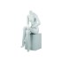 Realistic Matt White Female Headless Mannequin - Sitting
