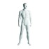 Sports Matt White Male Sculpted Mannequin - Legs Astride