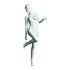 Crew Matt White Female Realistic Mannequin - Leg Up